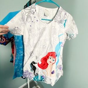Disney’s The Little Mermaid Scrub Top